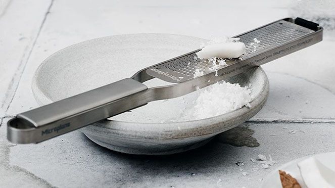 Zester grater pro for finely grating coconut